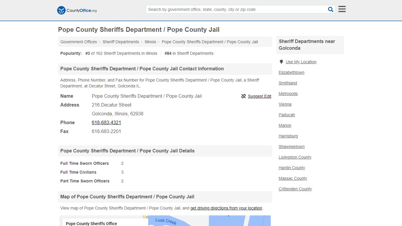 Pope County Sheriffs Department / Pope County Jail